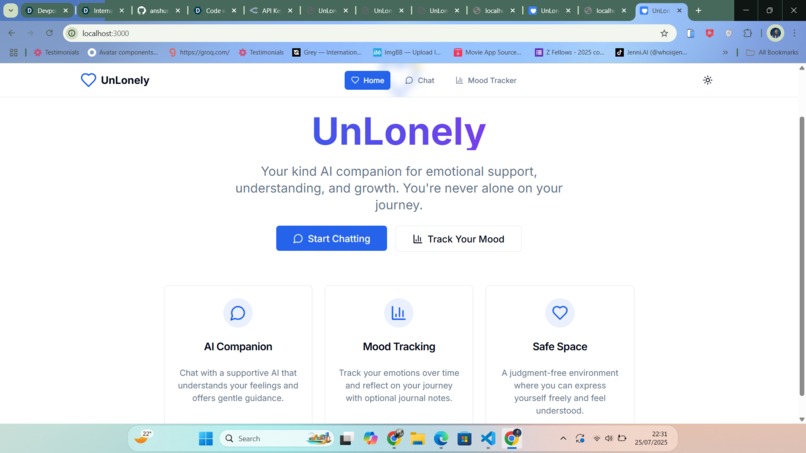 UnLonely – An AI Companion for the Lonely – screenshot 2