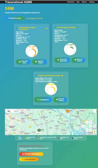 Cross-Border Air Quality Management System – screenshot 1