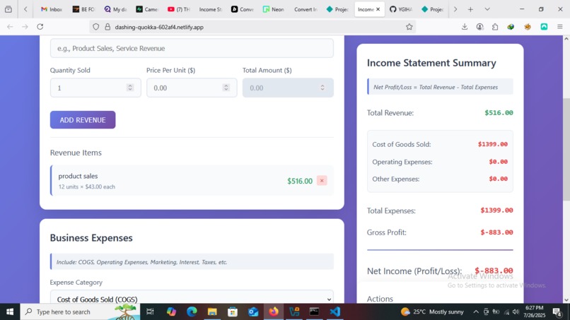 Track your business revenue and expenses  – screenshot 1