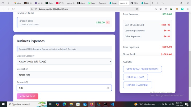 Track your business revenue and expenses  – screenshot 4