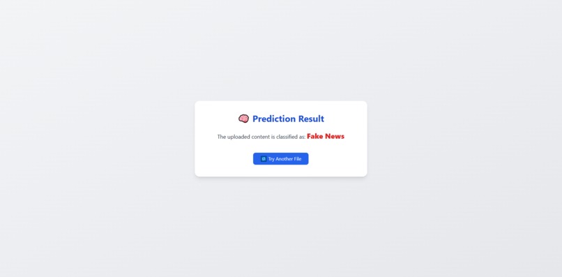 Fake News Detector – screenshot 2