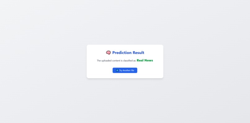 Fake News Detector – screenshot 3