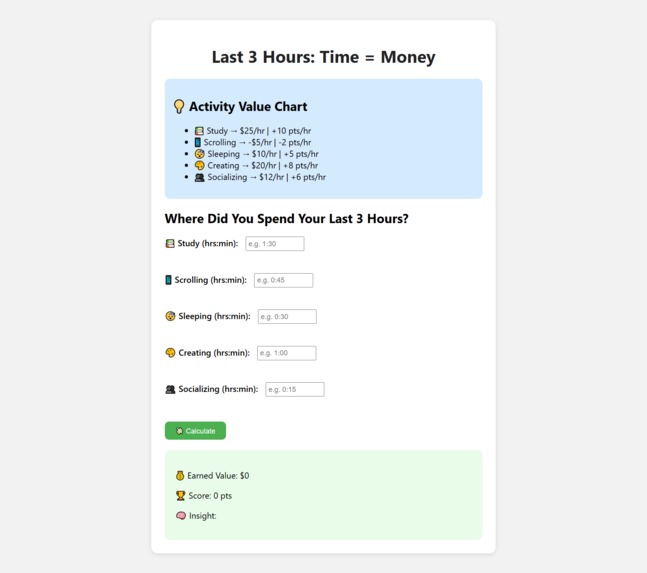 If Time Were Money – screenshot 1
