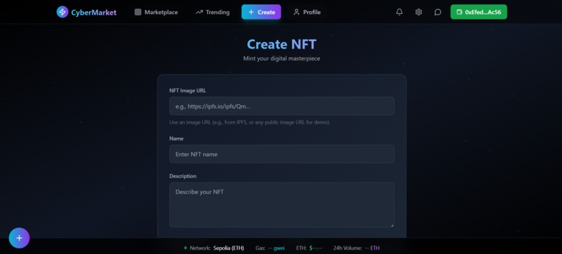 NFT - Marketplace – screenshot 1