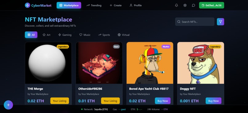 NFT - Marketplace – screenshot 3