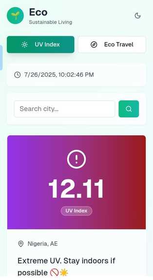 Eco Travel Planner – screenshot 1