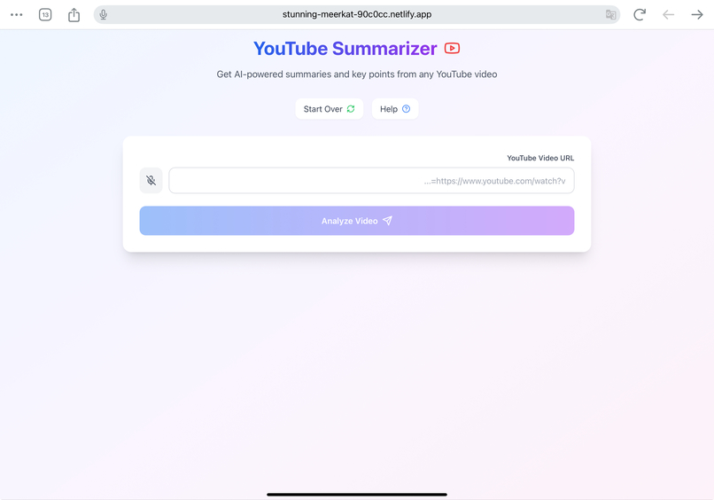 VideoSummarize – screenshot 1