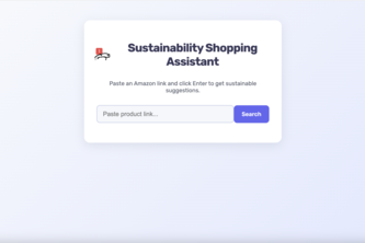 Sustainable Shopping Assistant