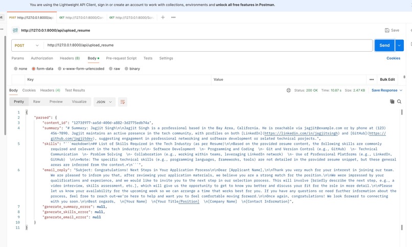 Recruiter Assistant AI – screenshot 2