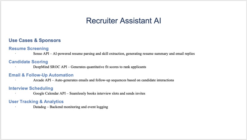 Recruiter Assistant AI – screenshot 1