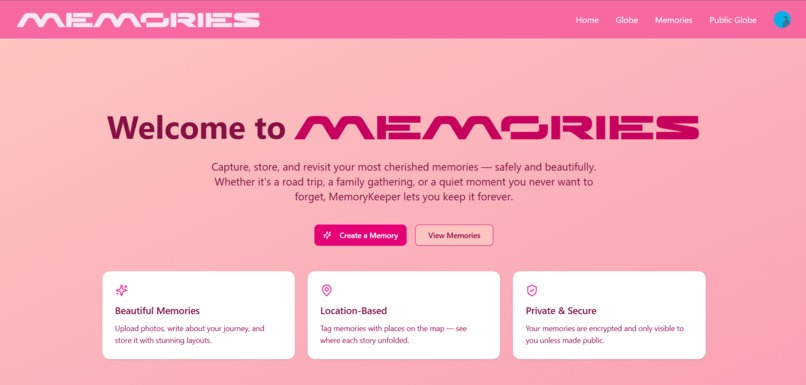 Memories – screenshot 1