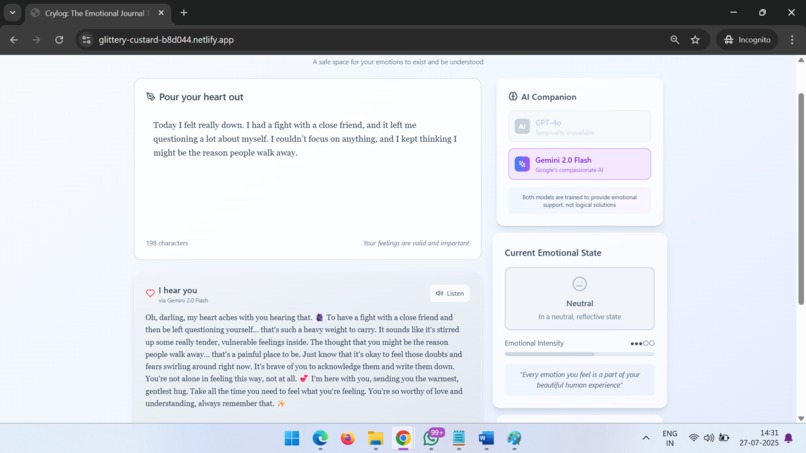 Crylog – screenshot 6