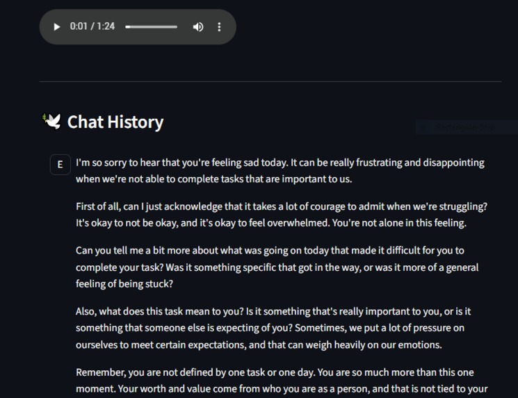 Emoaid:Chatbot for Sensitive Souls – screenshot 5