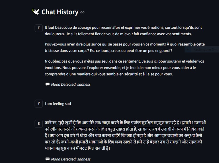 Emoaid:Chatbot for Sensitive Souls – screenshot 6