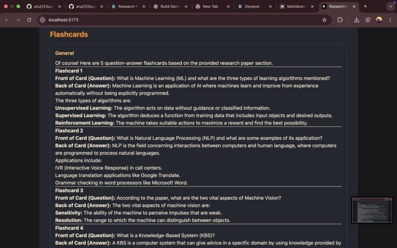 Research Paper Summariser | Powered by Gemini API – screenshot 3