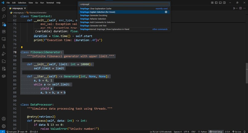 SnipSage – screenshot 2