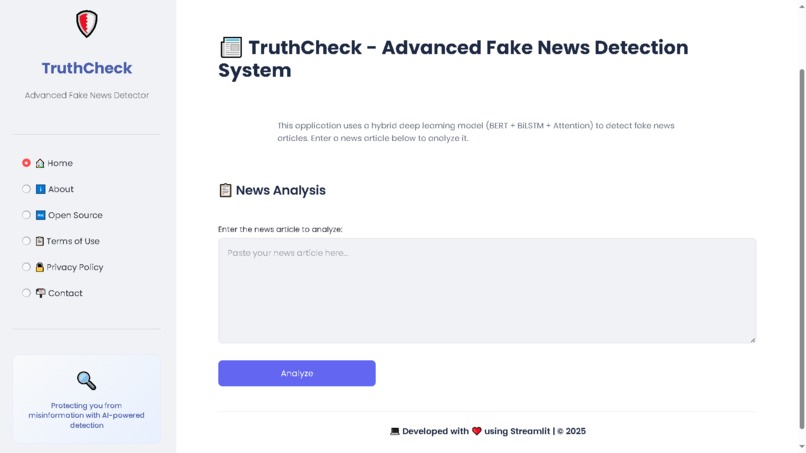 TruthCheck – screenshot 1
