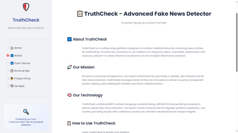 TruthCheck – screenshot 2