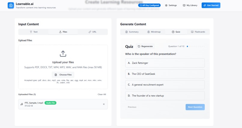 Learnable.ai – screenshot 2