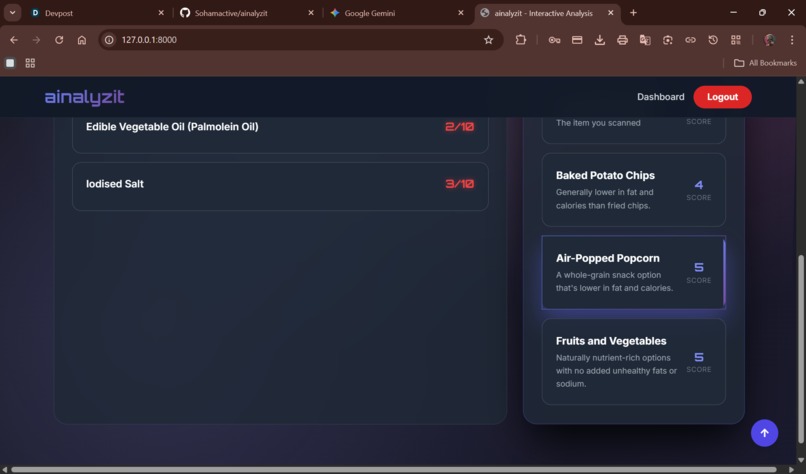 AInalyzit – screenshot 2