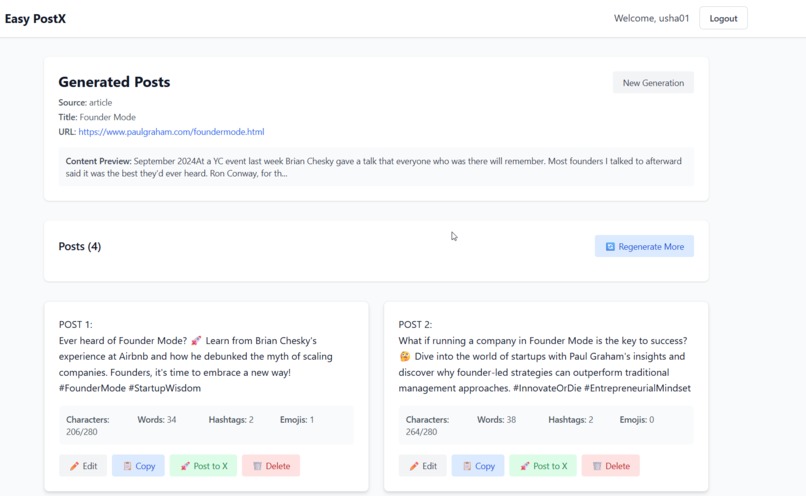 Easy-Post – screenshot 2