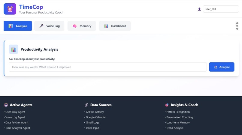 TimeCop - Your Productivity Coach – screenshot 1