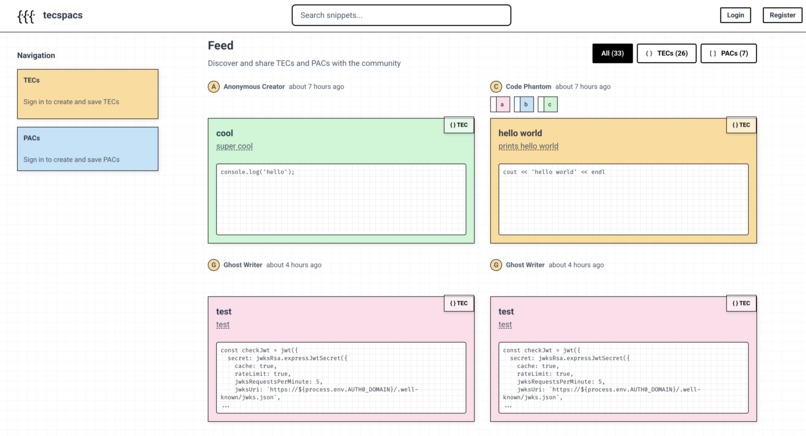 Tecspacs – screenshot 1
