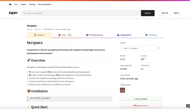 Tecspacs – screenshot 3
