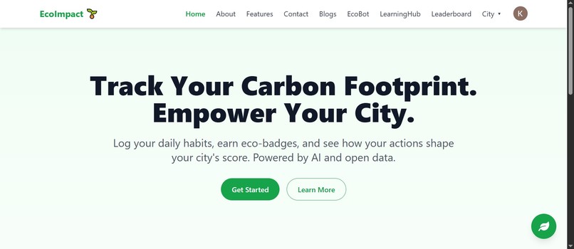 EcoImpact – screenshot 1