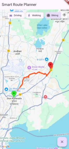 Smart Route Planner – screenshot 1