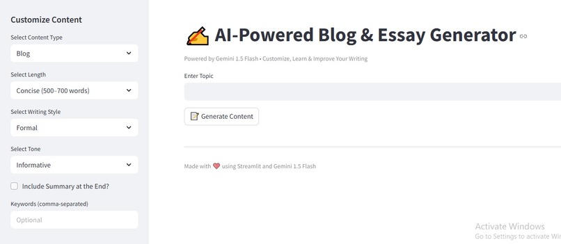 AI Blog,Essay Generator – screenshot 1