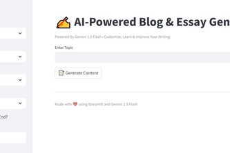 AI Blog,Essay Generator
