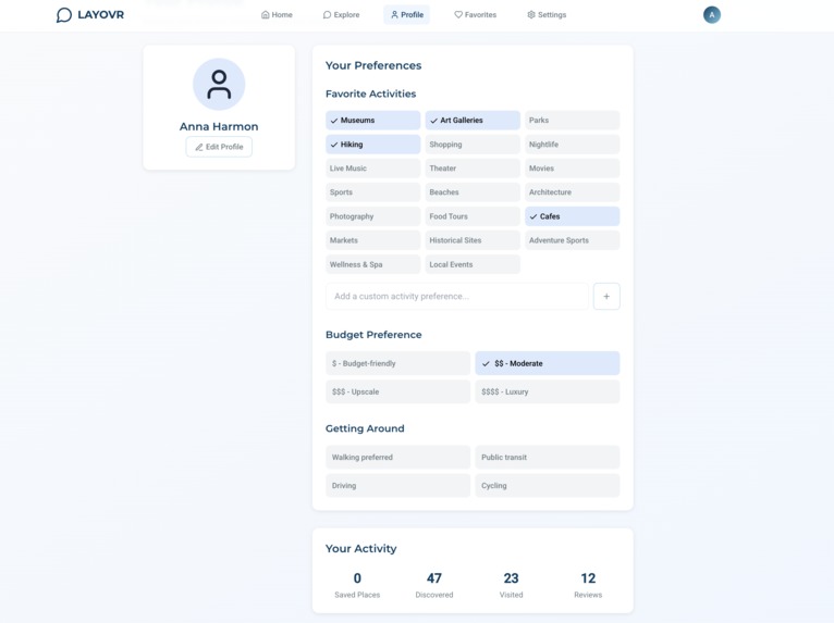 LAYOVR – screenshot 4