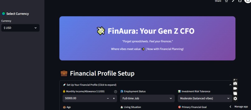 FinAura – screenshot 2