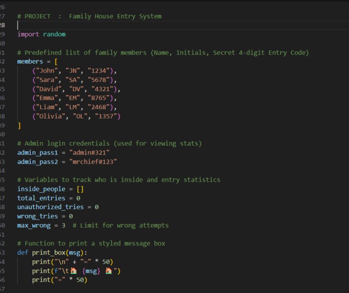 Family House Entry System – Secure Edition – screenshot 1