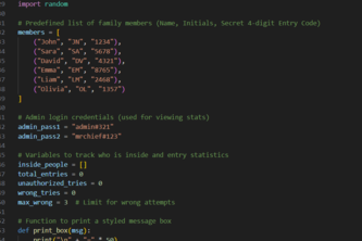 Family House Entry System – Secure Edition