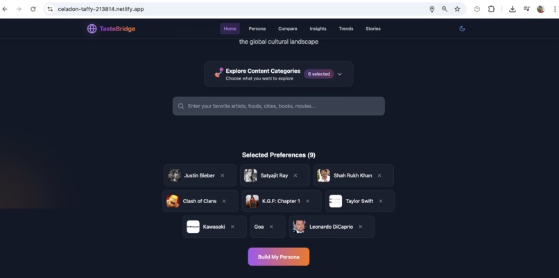 Taste-Bridge – screenshot 1