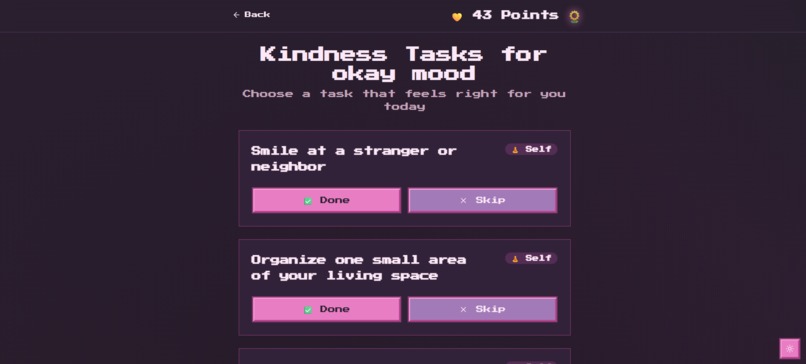 Mood kindness app – screenshot 3
