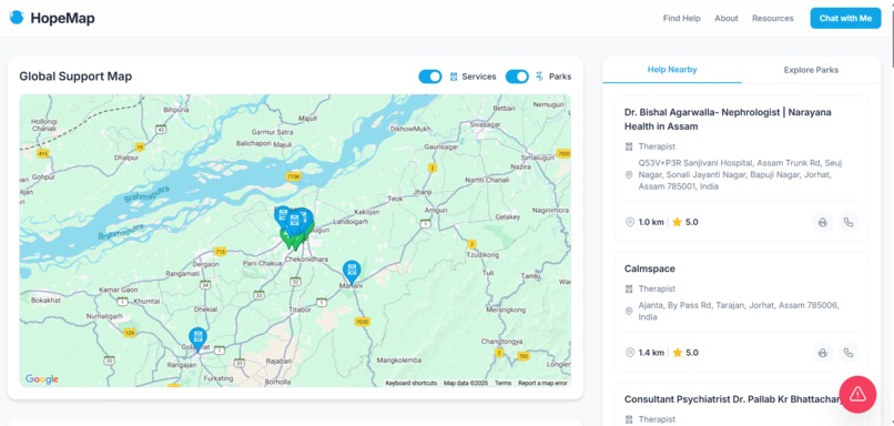 HopeMap – screenshot 1