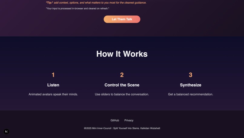 Mini Council - Split Yourself in to Stems – screenshot 2