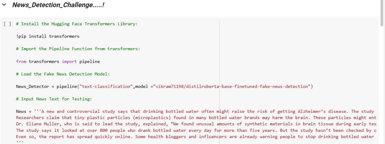 Fake News Detector | Devpost