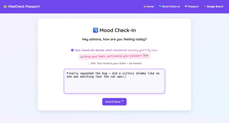 VibeCheck Passport ✈️  – screenshot 3