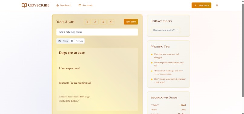Odyscribe - Your Hero Journaling App – screenshot 3