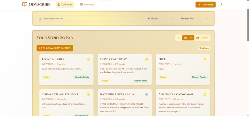 Odyscribe - Your Hero Journaling App – screenshot 5
