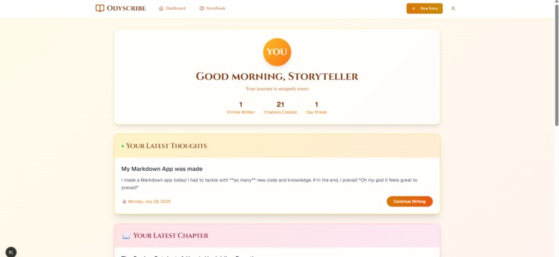 Odyscribe - Your Hero Journaling App – screenshot 11