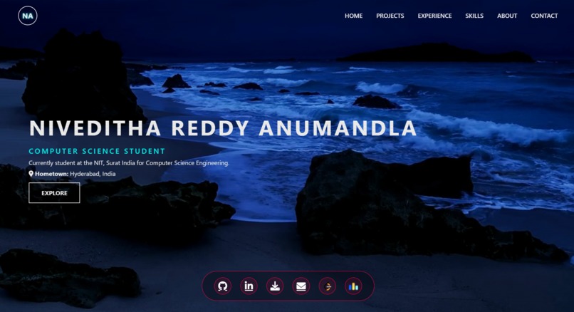 Portfolio-Website – screenshot 1