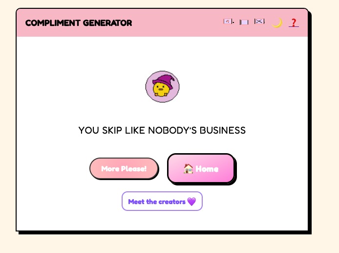 Compliment Generator – screenshot 1