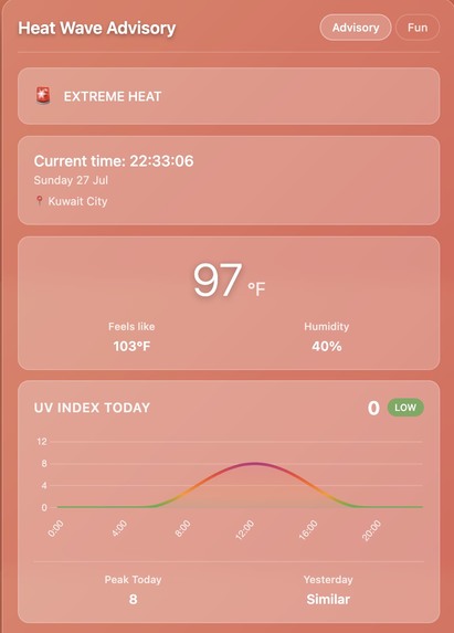 Heat Wave Weather Detector – screenshot 1