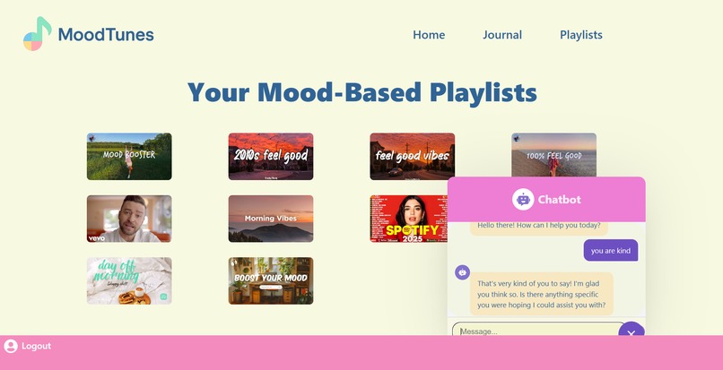 MoodTunes (Team 17) – screenshot 3