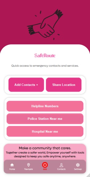 SafeRoute – screenshot 4